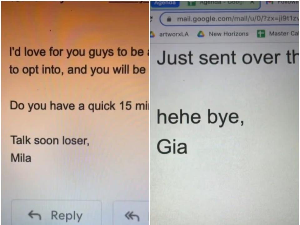 &#x002018;hehe bye&#x002019; and talk soon loser&#x002019; are acceptable email sign-offs in some workplaces (TikTok/NightyEightLA/Foxandrobin)