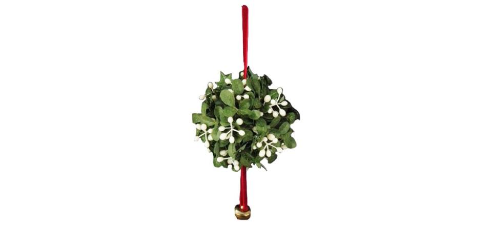 Kurt Adler Mistletoe Ball Christmas Ornament