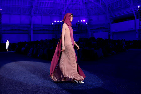 A model presents a creation by Missoni during the Milan Fashion Week in Milan, Italy February 23, 2019. REUTERS/Alessandro Garofalo