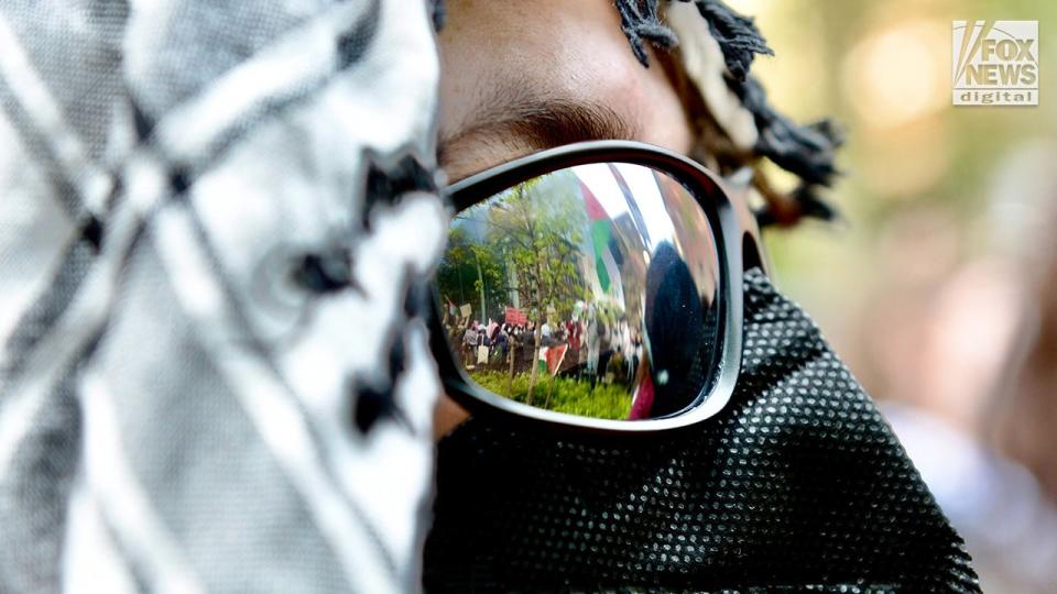 Anti-Israel protesters rally outside of New York University’s campus