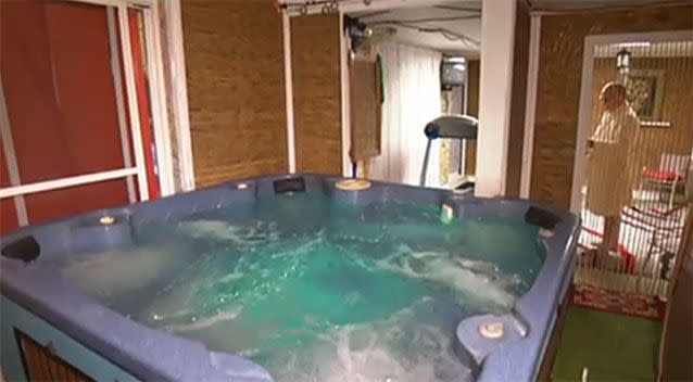 The spa was installed almost 20 years ago. Photo: 7 News