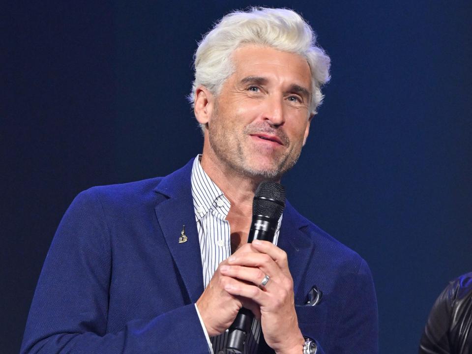 Patrick Dempsey white/platinum blonde hair D23