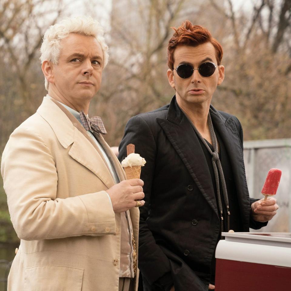 david tennant and michael sheen in good omens