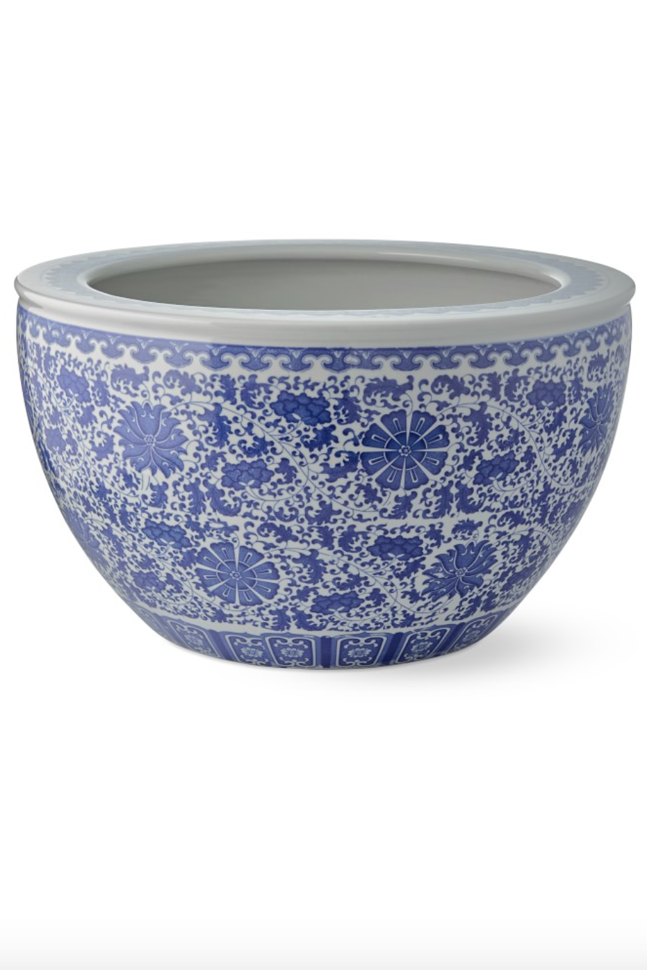 BLUE & WHITE CERAMIC PLANTER