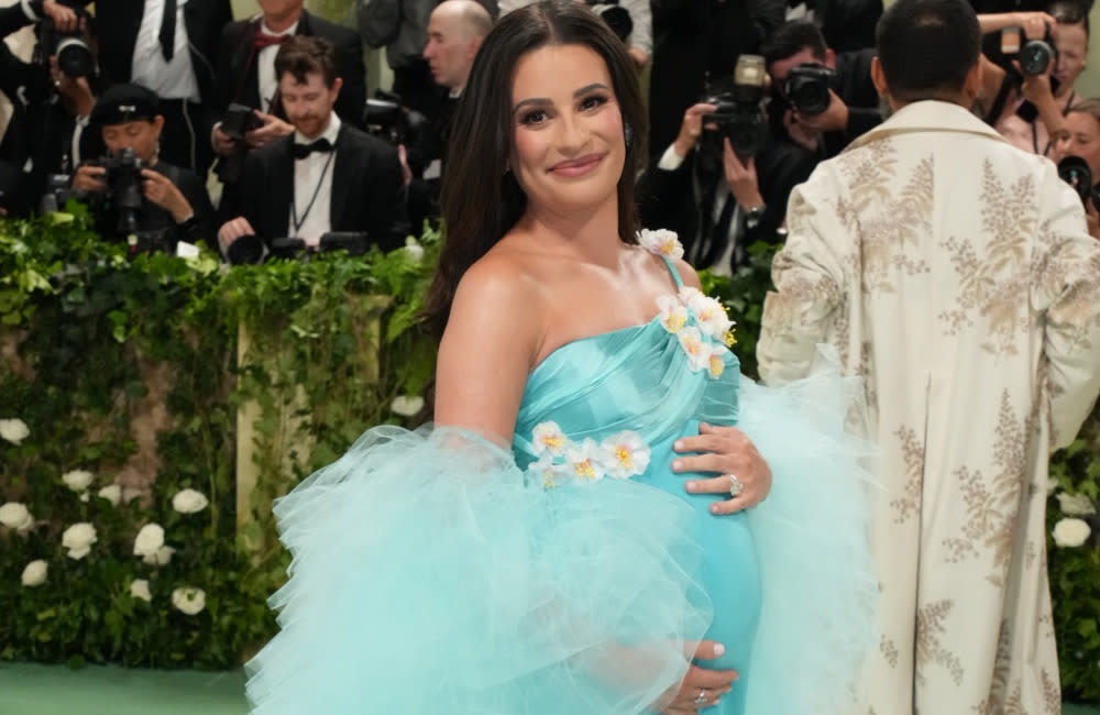 Lea Michele is expecting a baby girl credit:Bang Showbiz