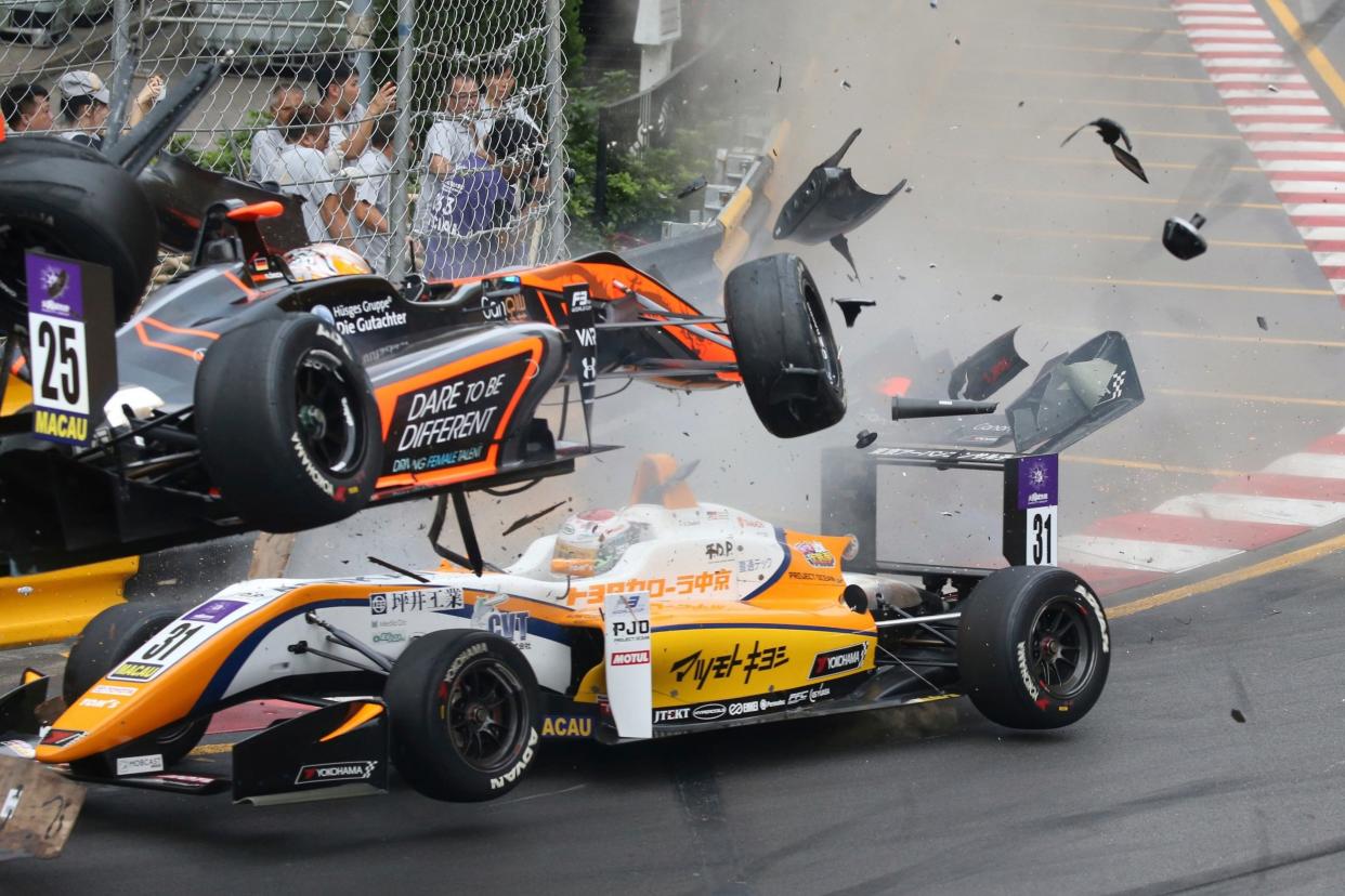 Lucky escape: Floersch crashes out: AP