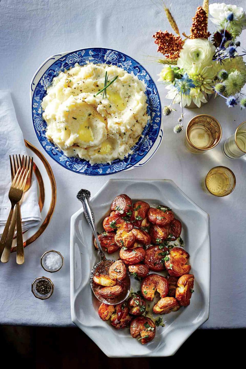 Smashed Baby Red Potatoes