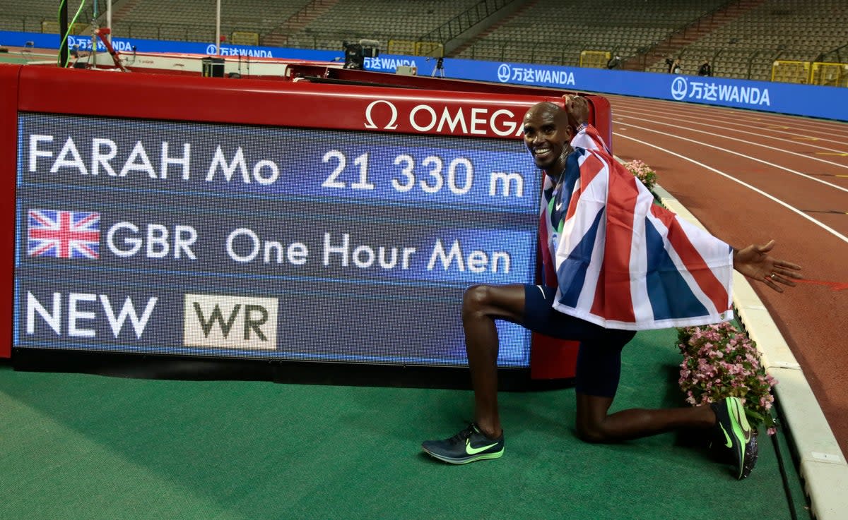 MO FARAH TRATA DE PERSONAS (AP)