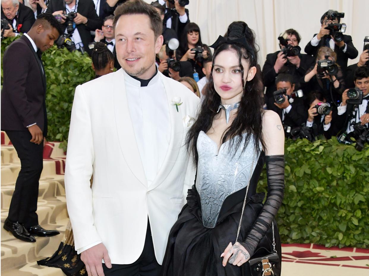 Elon Musk Grimes Met Gala 2018