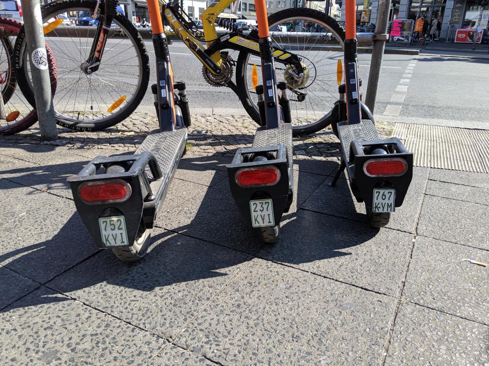 Berlin welcomes innovation, but is strict. Scooters must have license plates. (Yahoo Finance)