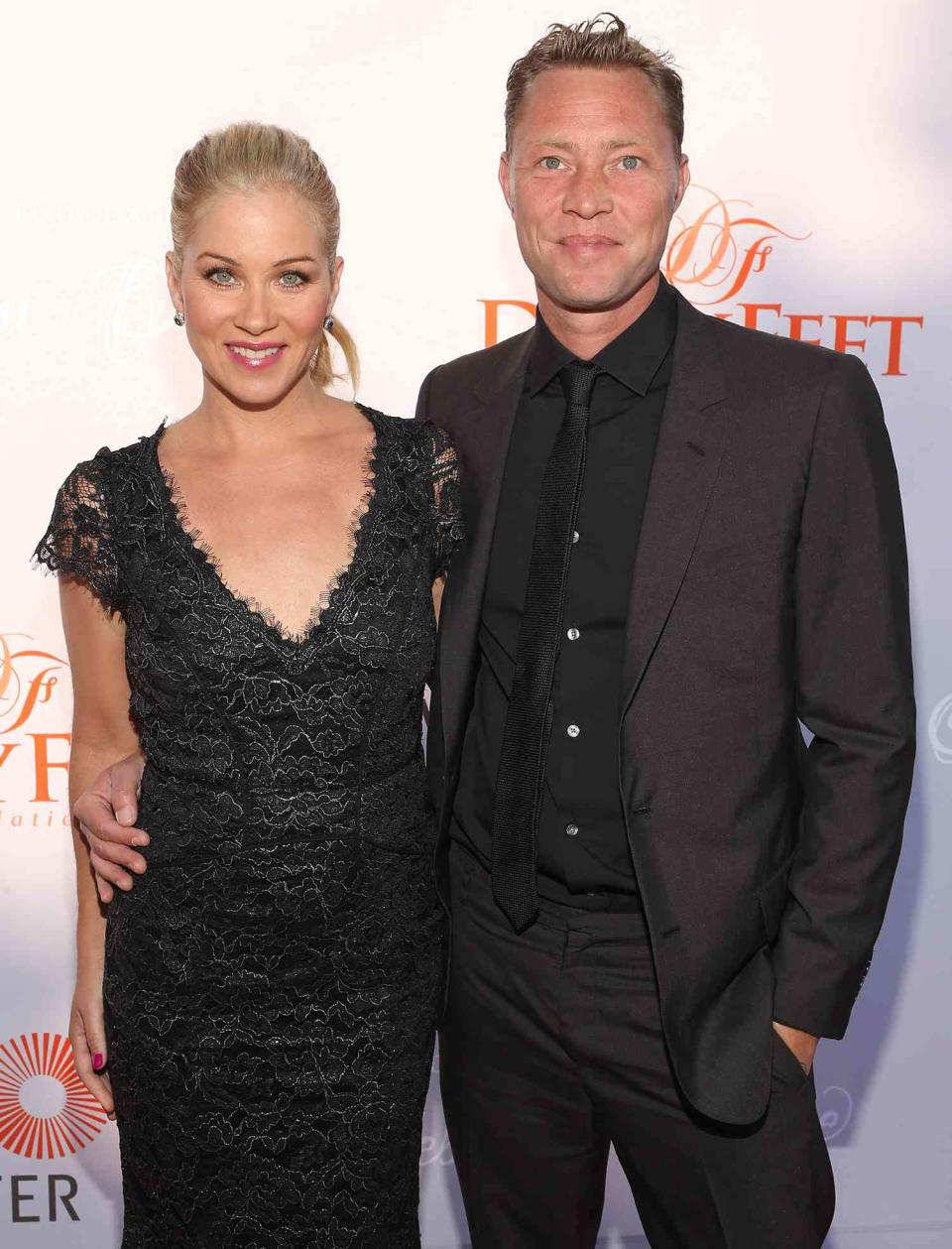 Christina Applegate and Martyn LeNoble attend the Dizzy Feet Foundation Third &quot;Celebration of Dance&quot; Gala at The Music Center on July 27, 2013 in Los Angeles, California
