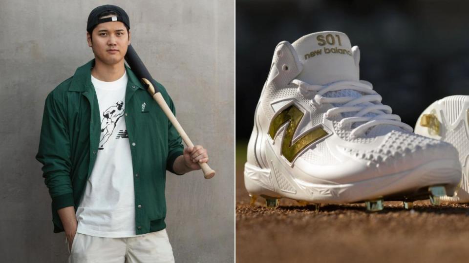 大谷翔平推出由New Balance設計、名為「Ohtani 1」的釘鞋。（圖／翻攝自Instagram@newbalance）