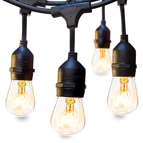 3) 48-Foot Outdoor String Lights, 15 Bulbs