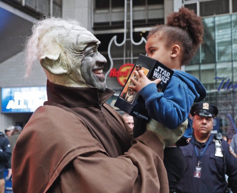 CC Sabathia went all-in as 'Yoda' as the Yankees celebrated 'Star Wars Day.' (Yankees on Twitter)