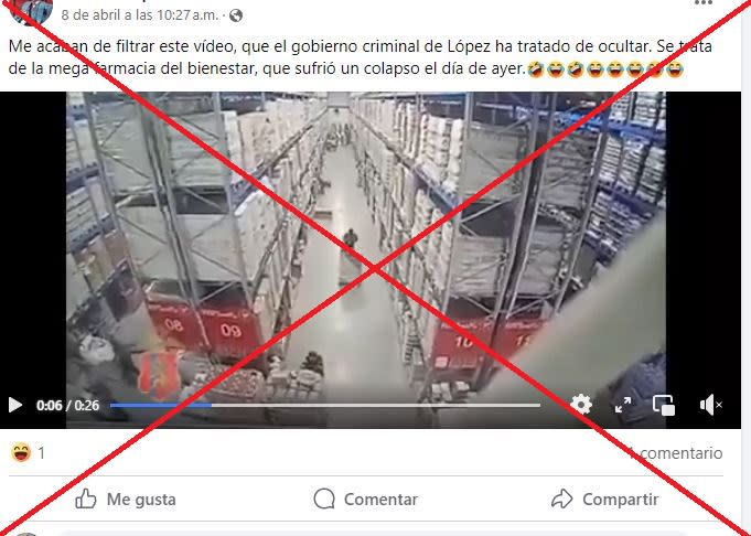 <span>Captura de pantalla de una publicación en Facebook hecha el 23 de abril de 2024</span>