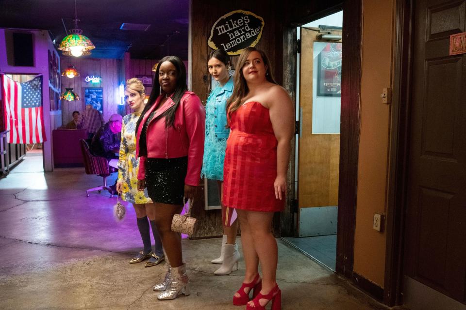 Jo Firestone, Lolly Adefope, Patti Harrison, and Aidy Bryant on Shrill