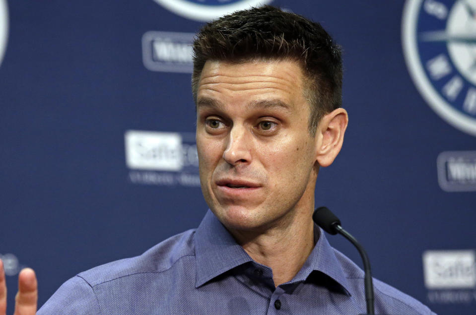 Seattle Mariners general manager Jerry Dipoto (AP Photo/Elaine Thompson, File)