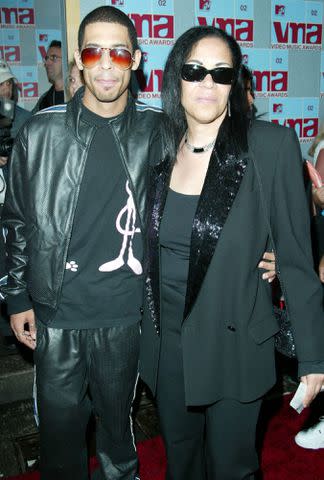 <p>Matt Baron/BEI/Shutterstock</p> Rashad Haughton and Diane Haughton at the 2002 MTV Video Music Awards on August 29, 2002.