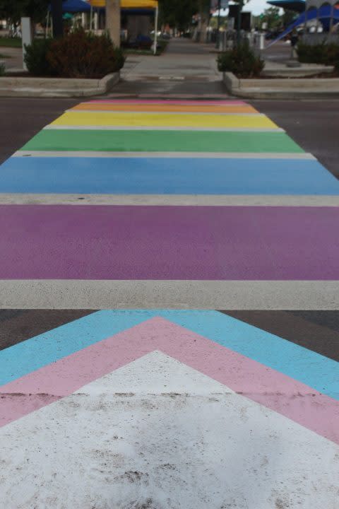 Pikes Peak Pride crosswalk
