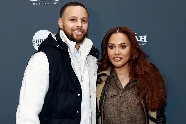 <p>Matt Winkelmeyer/Getty Images</p> tephen Curry and Ayesha Curry at the 2023 Sundance Film Festival "Stephen Curry: Underrated" premiere