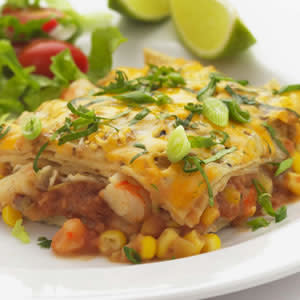 Quick Shrimp Enchilada Bake