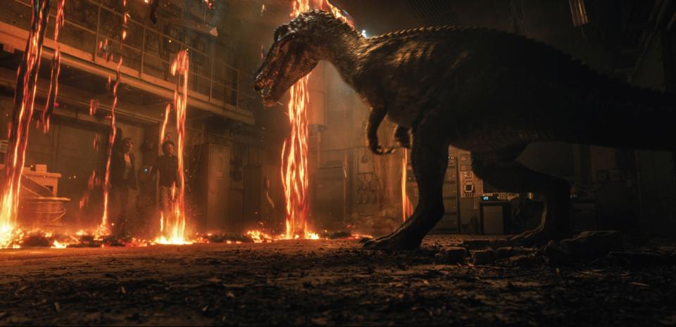 The stars of Fallen Kingdom face a deadly new threat. (Universal Pictures)