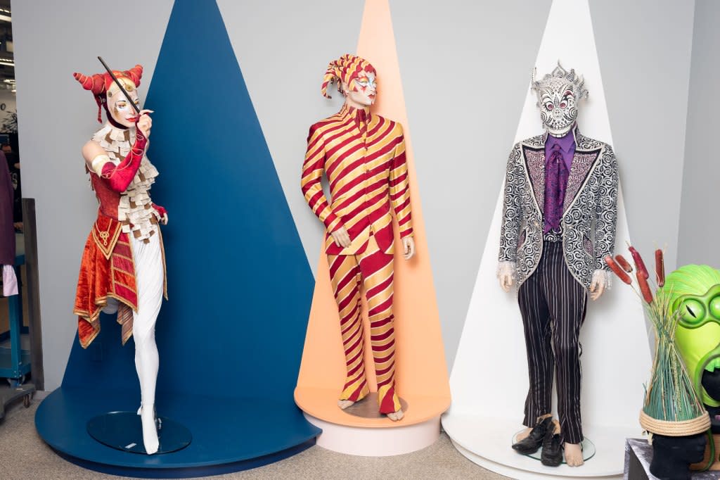 Costume display in The Workshop of Cirque du Soleil in Montreal, Quebec, Canada, March 27th, 2024