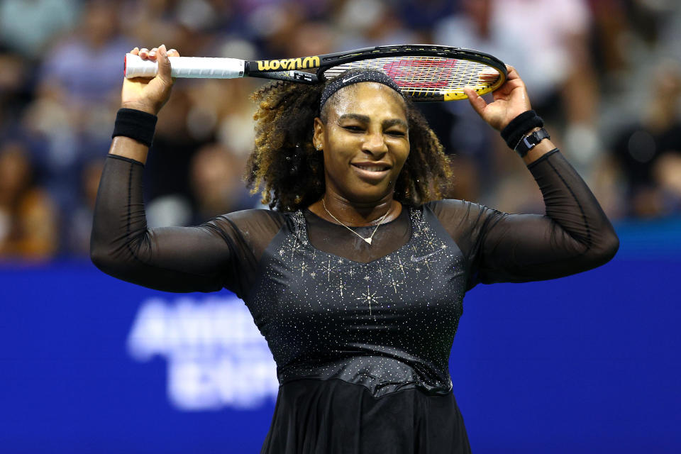 Serena Williams of the United States reacts in the second set against Ajla Tomlijanovic of Australia during their Women's Singles Third Round match on Day Five of the 2022 US Open at USTA Billie Jean King National Tennis Center on September 02, 2022. / Credit: Elsa/Getty Images