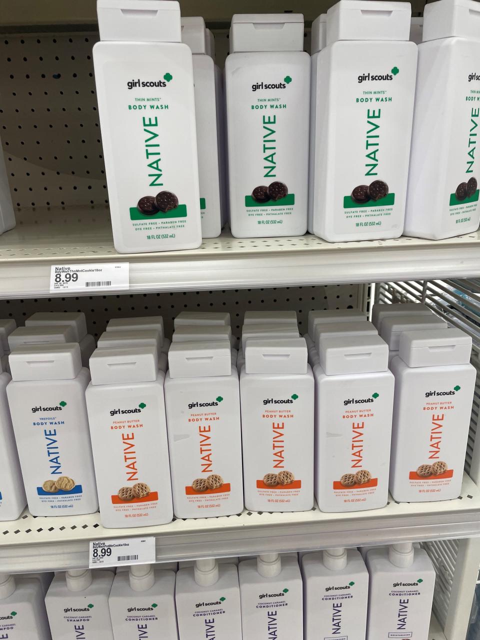 Native, a subsidiary of Cincinnati-based Procter & Gamble, recently rolled out deodorants, body washes and other personal care items online and in Target stores in Girl Scout Cookie scents, including Thin Mint and Peanut Butter.