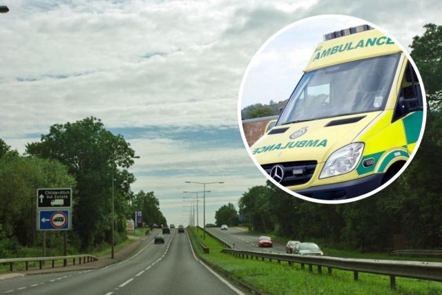 Two people rushed to hospital as A127 remains closed after four