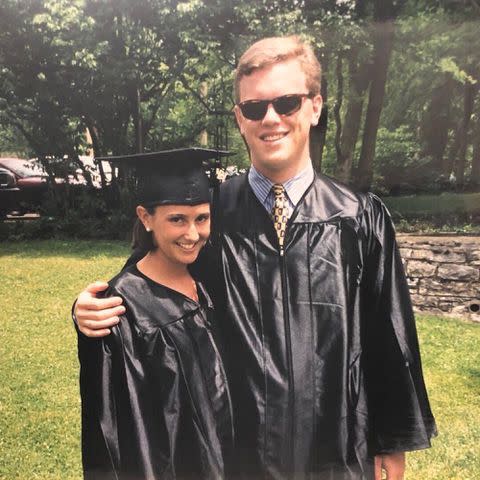 <p>Willie Geist Instagram</p> Willie Geist and Christina Geist at their college graduation in 1997.
