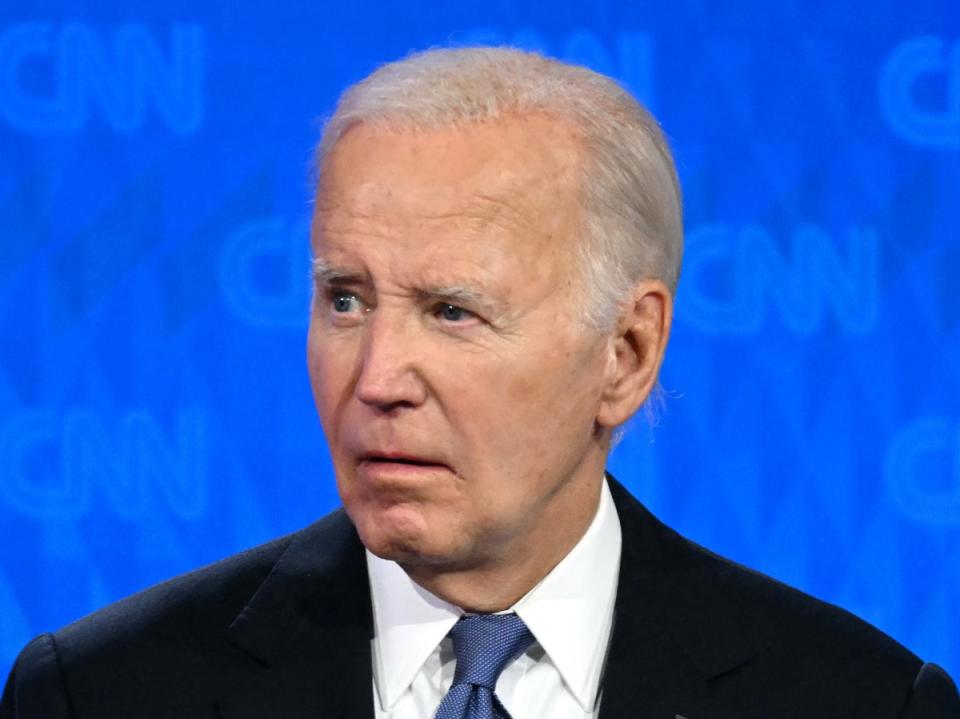 Joe Biden dropped out of the race for the White House, paving the way for a new Democrat to take on Donald Trump (AFP via Getty Images)