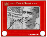 <b>President Obama</b> <br> <p>Barack Obama’s face is rendered accurately in this presidential portrait, but what’s really impressive is the intricate detail on the flag and the pinpoint accuracy of the accompanying seal.</p> <br> (Credit: <a href="http://www.gvartwork.com/" rel="nofollow noopener" target="_blank" data-ylk="slk:George Vlosich III;elm:context_link;itc:0;sec:content-canvas" class="link ">George Vlosich III</a>)