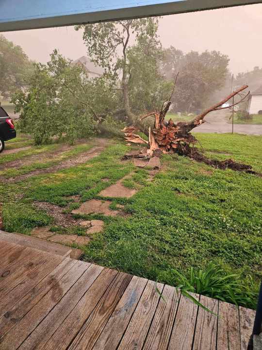 Storm damage photos from Jamin Dodson in Wellington on 4-30