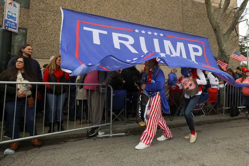 Campaign event of former U.S. President Donald Trump in Manchester