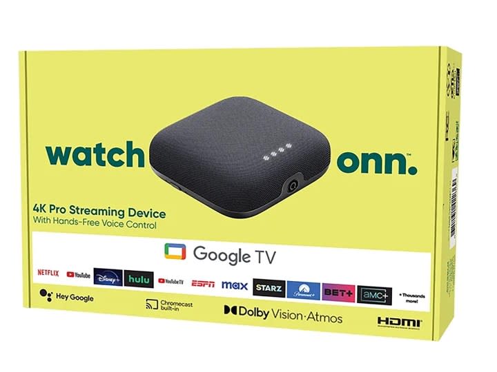 Onn 4K Pro Streaming Device box.