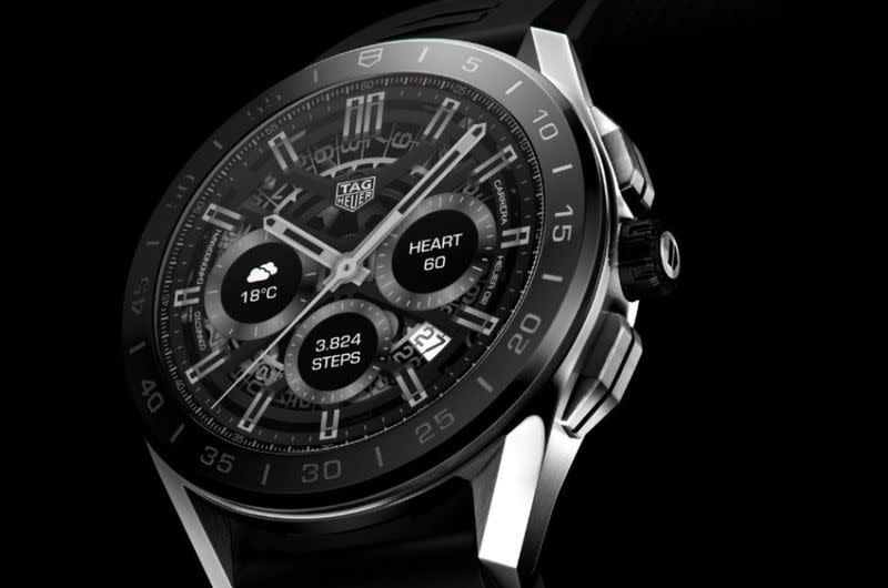 <p>Connected (2020)</p><p><a class="link " href="https://www.watches-of-switzerland.co.uk/c/Brands/TAG-Heuer/filter/Show_All/" rel="nofollow noopener" target="_blank" data-ylk="slk:SHOP;elm:context_link;itc:0;sec:content-canvas">SHOP</a><br><br>Tag Heuer's third generation smartwatch, featuring a more refined design and added sensors for sport and fitness. A new dedicated Sports app uses GPS plus heart rate, compass, accelerometer and gyroscopic sensors for tracking activities including golf, running and cycling. Tag Heuer has also been able to make this itineration physically smaller by hiding the antennas underneath a new ceramic bezel, in addition to putting the screen closer to the sapphire glass. It also looks more like a traditional watch.</p><p>From £1,495; <a href="https://www.tagheuer.com/gb/en/" rel="nofollow noopener" target="_blank" data-ylk="slk:tagheuer.com;elm:context_link;itc:0;sec:content-canvas" class="link ">tagheuer.com</a></p>