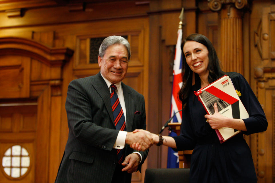 Deputy Prime Minister Winston Peters is now acting Prime Minister for the next six weeks while Ms Ardern takes maternity leave. Source: AAP