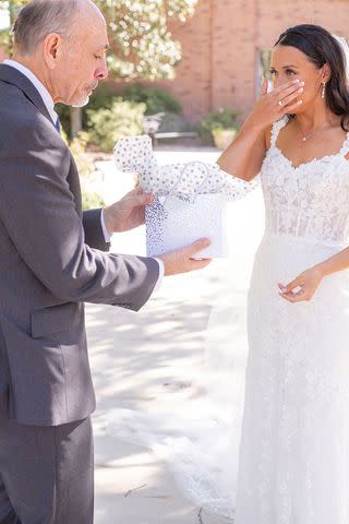 <p>Stella Carter/stellar photography</p> David Jones and his daughter Elizabeth on her wedding day