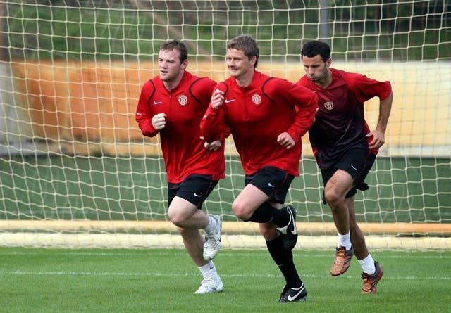 Wayne Rooney was team-mates with Ole Gunnar Solskjaer 