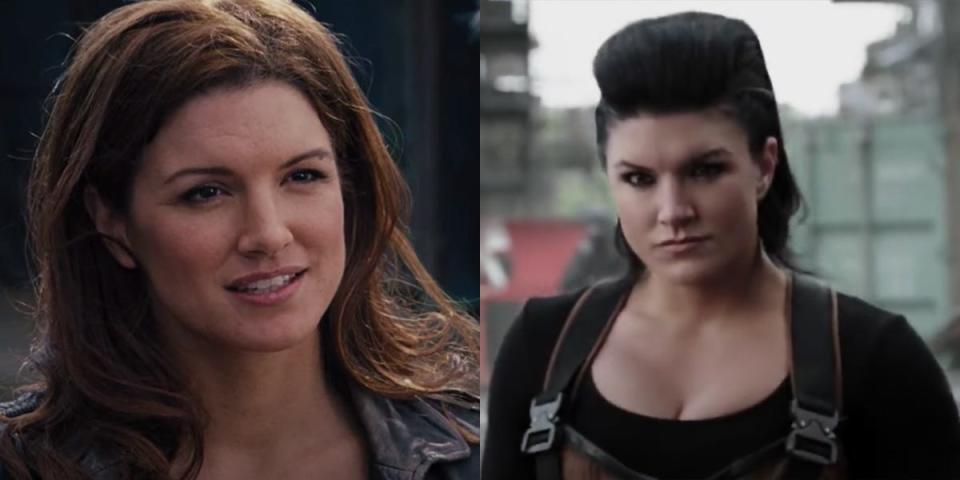 Gina Carano in "Fast and the Furious 6" and "Deadpool 2."