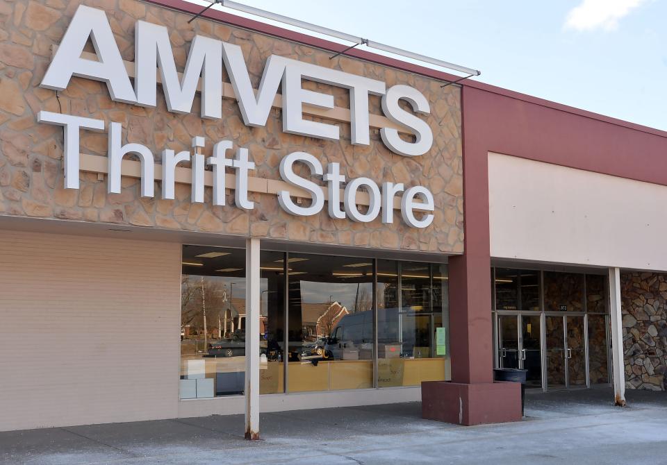 The AMVETS Thrift Store in Erie's Liberty Center is shown on Thursday.