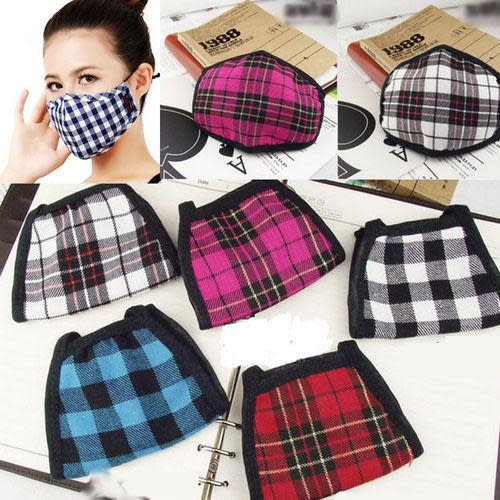 plaid face mask