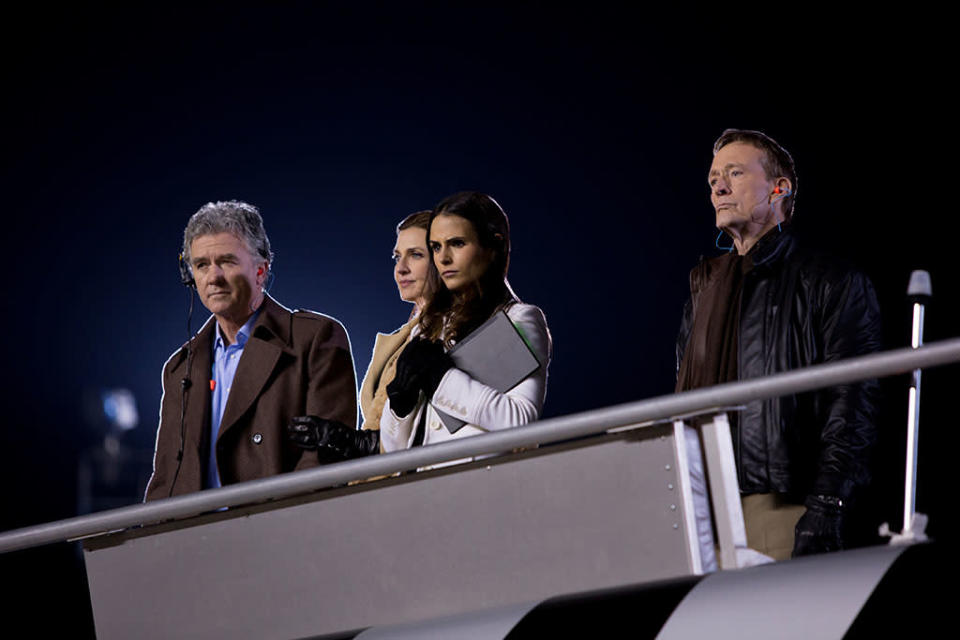 Patrick Duffy, Brenda Strong, Jordana Brewster and in the "Dallas" Season 2 episode, "The Furious and the Fast."