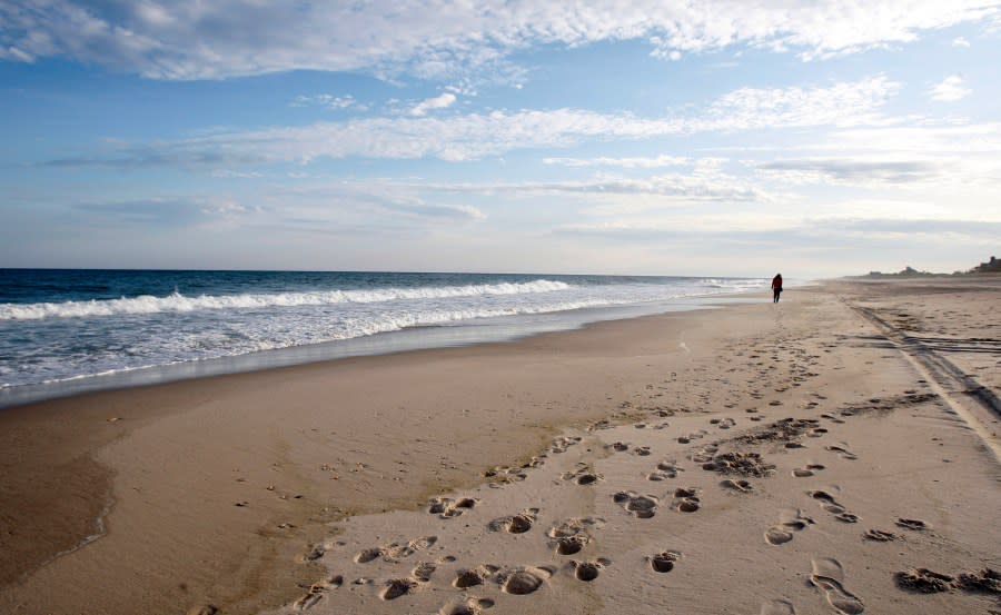 FILE – Coopers Beach in Southampton, N.Y., is pictured on May 13, 2010. Coopers Beach has been ranked No. 3 on the list of the nation’s best beach for 2023, according to the annual ranking released Thursday, May 18, 2023, by the university professor known as “Dr. Beach.” (AP Photo/Kathy Willens, File)