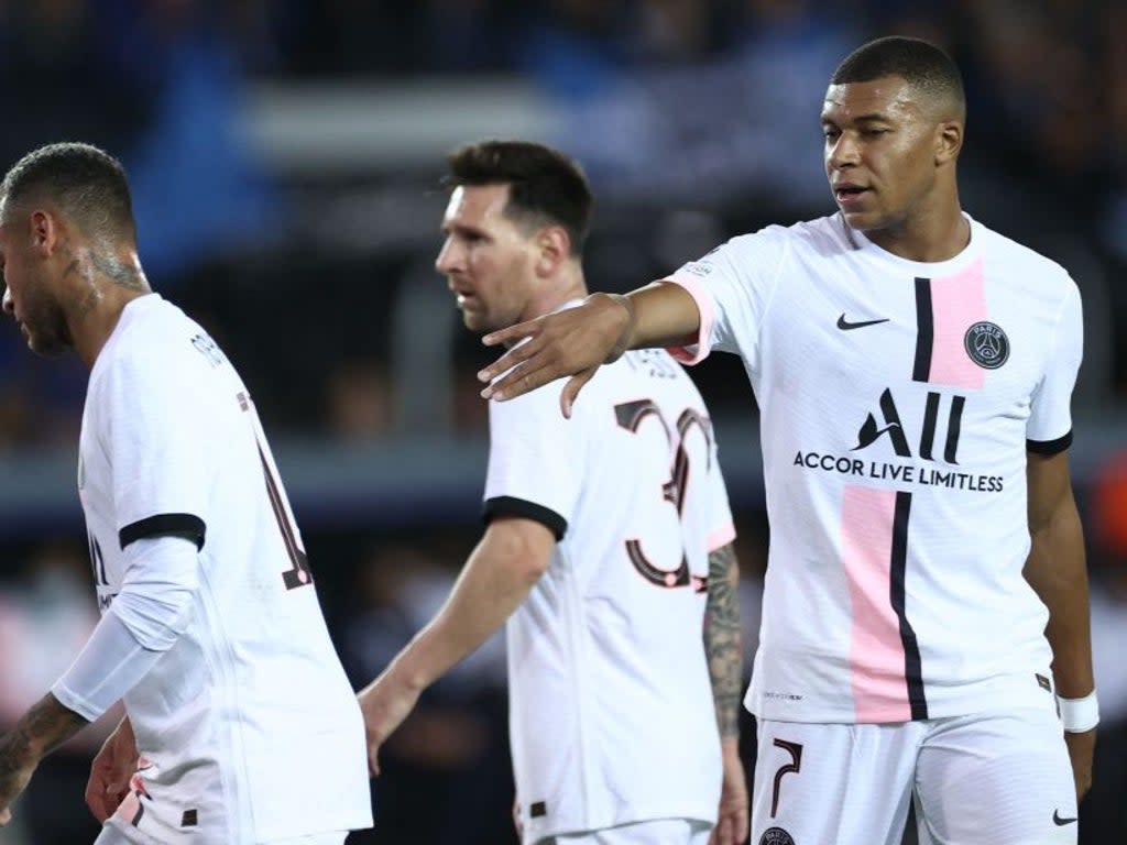 Las estrellas del PSG se enfrentan esta noche al Manchester City, campeón de Inglaterra (AFP via Getty Images)