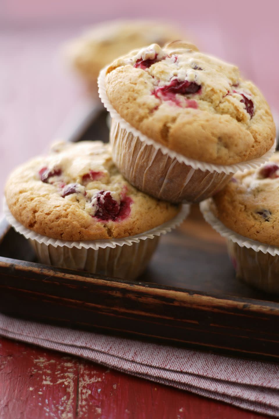 cranberry-streusel corn muffins