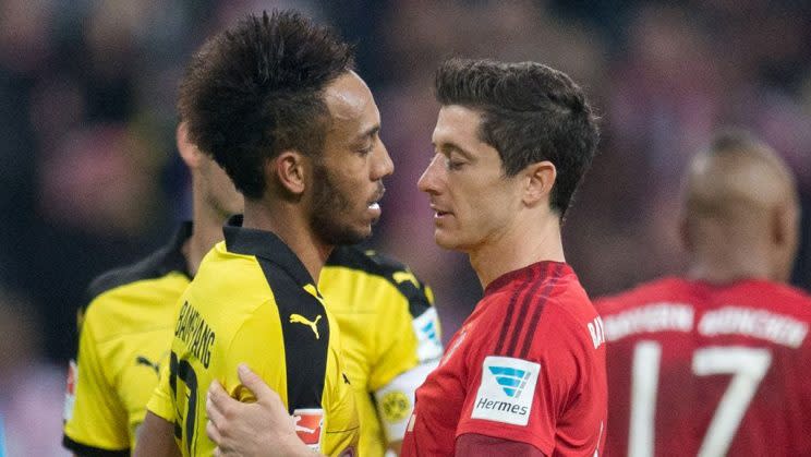 Lewandowski vs. Aubameyang (Getty Images)