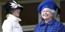 <p>The Queen and Zara Phillips share a laugh at the Cheltenham National Hunt Festival. </p>