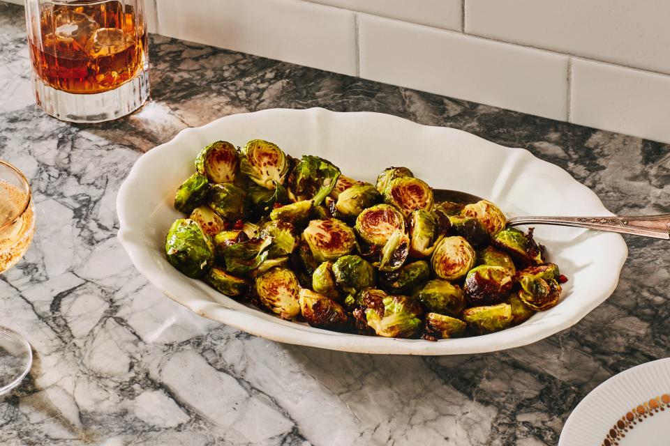 Roasted Brussels Sprouts With Pancetta and Garlic